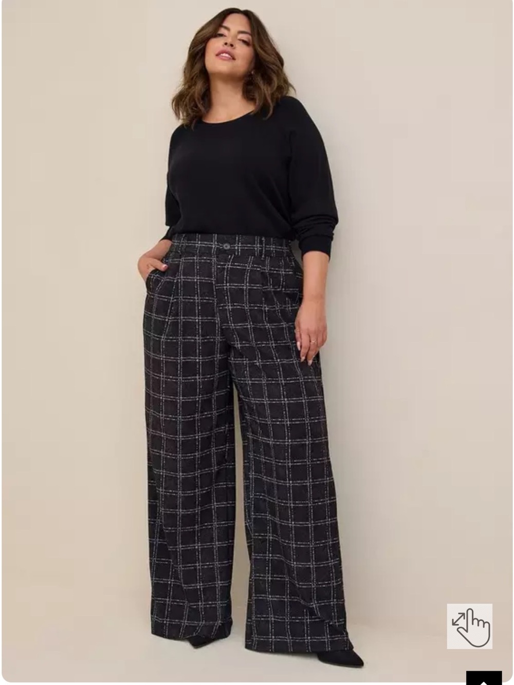 EUC torrid Wide Leg Pants - Shadow Plaid - Size 20